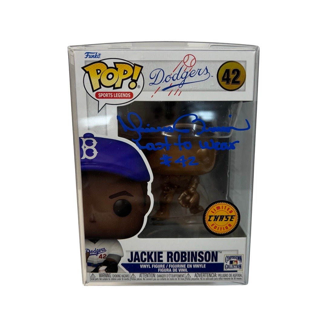 Mariano Rivera Autographed Jackie Robinson Gold Edition Funko Pop “Last to Wear #42” Inscription Blue Ink Steiner CX