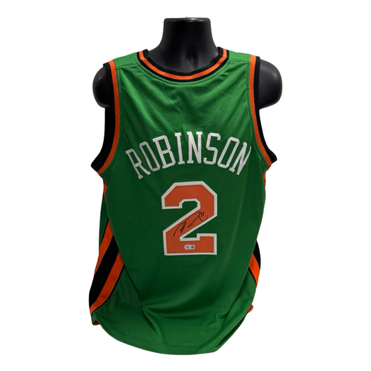 Nate Robinson Autographed New York Knicks Classic Green #2 Jersey Beckett BAS