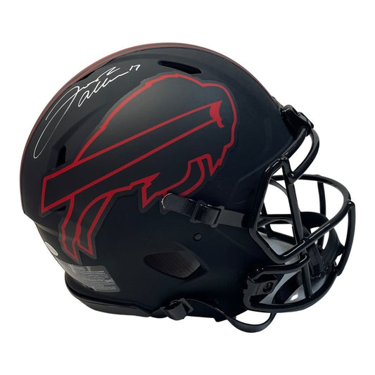 Josh Allen Autographed Buffalo Bills Eclipse Authentic Helmet Beckett