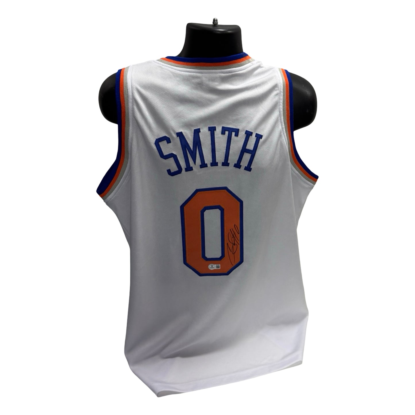 Chris Smith Autographed New York Knicks White #0 Jersey Beckett