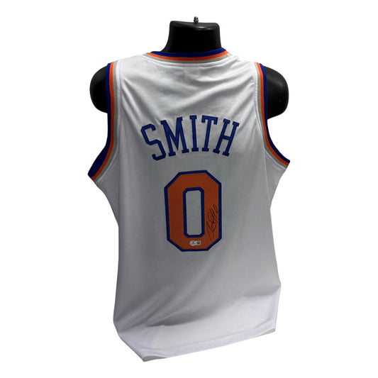 Chris Smith Autographed New York Knicks White #0 Jersey Beckett