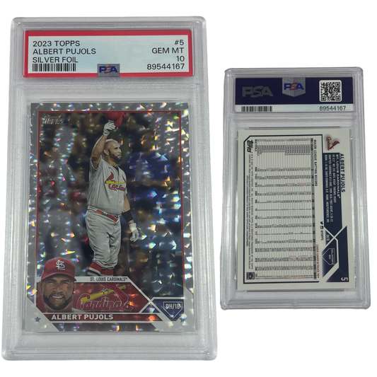 2023 Albert Pujols Topps Silver Foil #5 PSA GEM MT 10