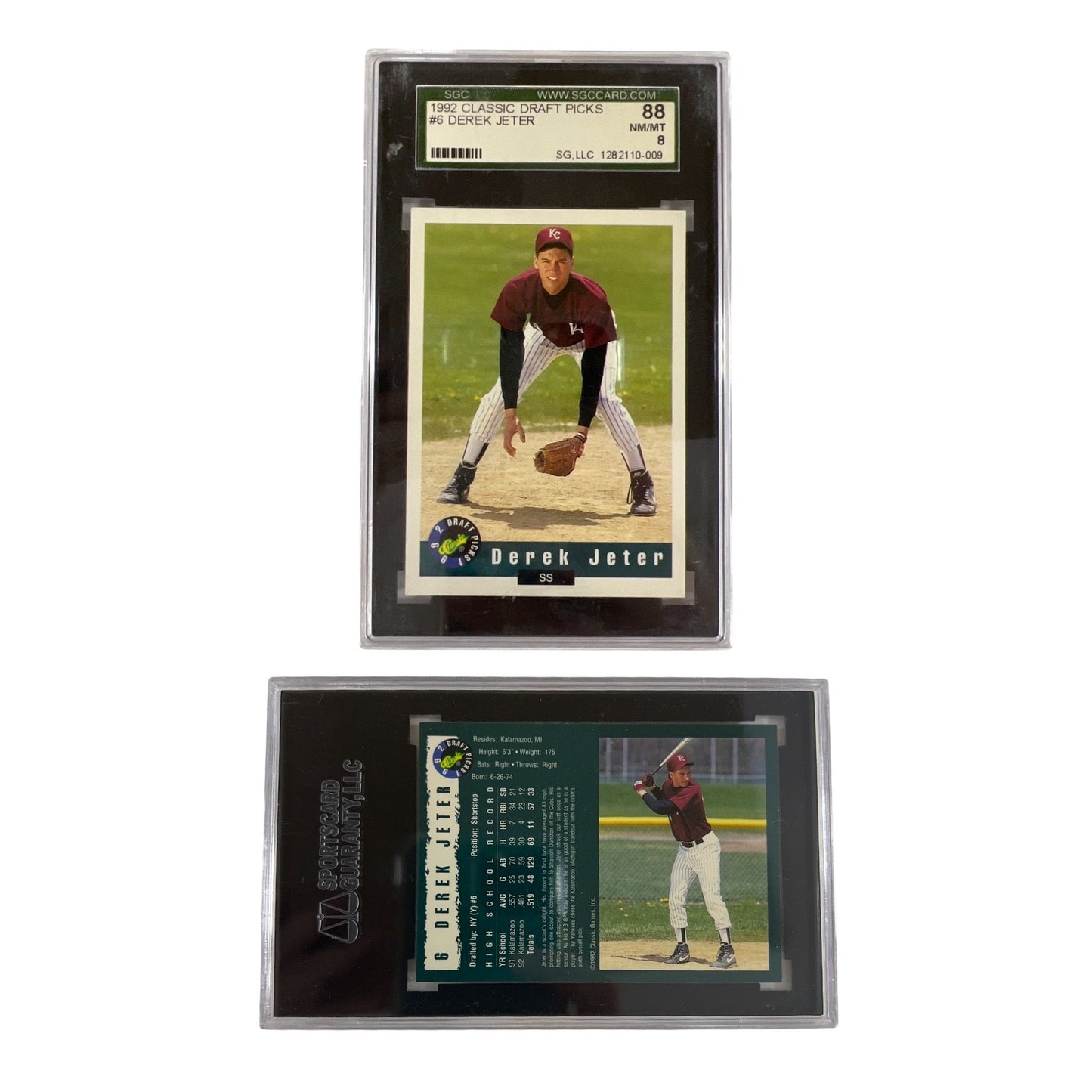 1992 Classic Draft Picks #6 Derek Jeter SGC NM/MT 8