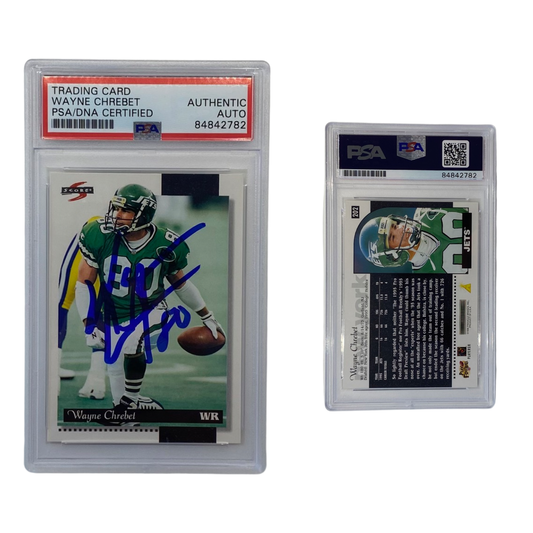 1996 Wayne Chrebet Score #202 Autographed PSA Auto Authentic