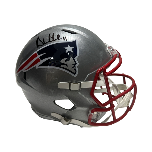 Drew Bledsoe Autographed New England Patriots Full Size Speed Replica Helmet Beckett