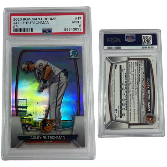 2023 Adley Rutschman Bowman Chrome SP #17 PSA MINT 9