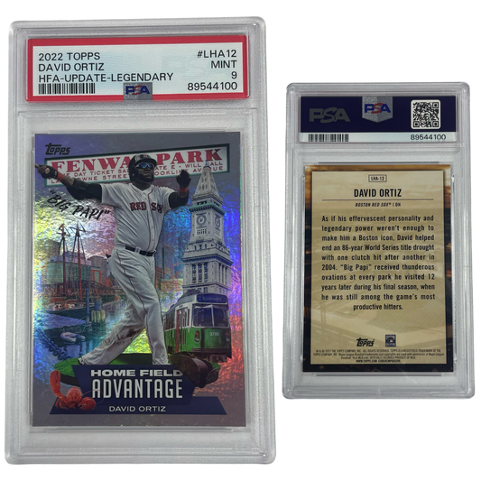 2022 David Ortiz Topps Update Home Field Advantage Legendary #LHA12 PSA MINT 9