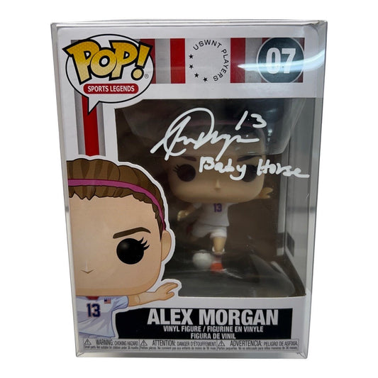 Alex Morgan Autographed USA Soccer Funko Pop Baby Horse Inscription Steiner CX
