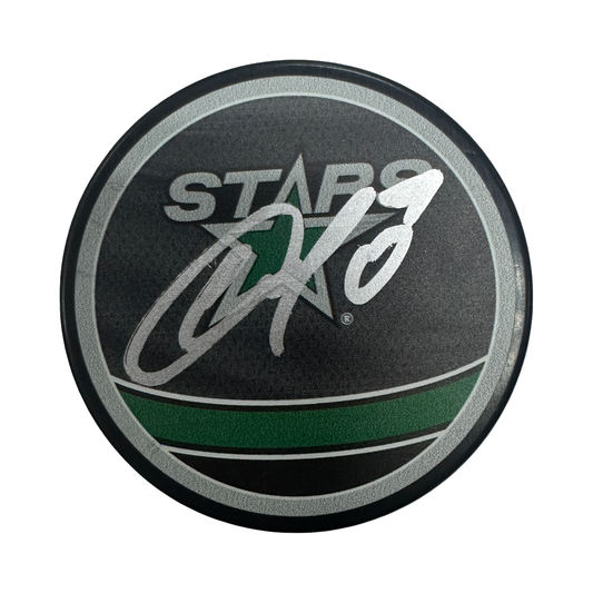 Envgenii Dadonov Autographed Dallas Stars Logo Puck JSA
