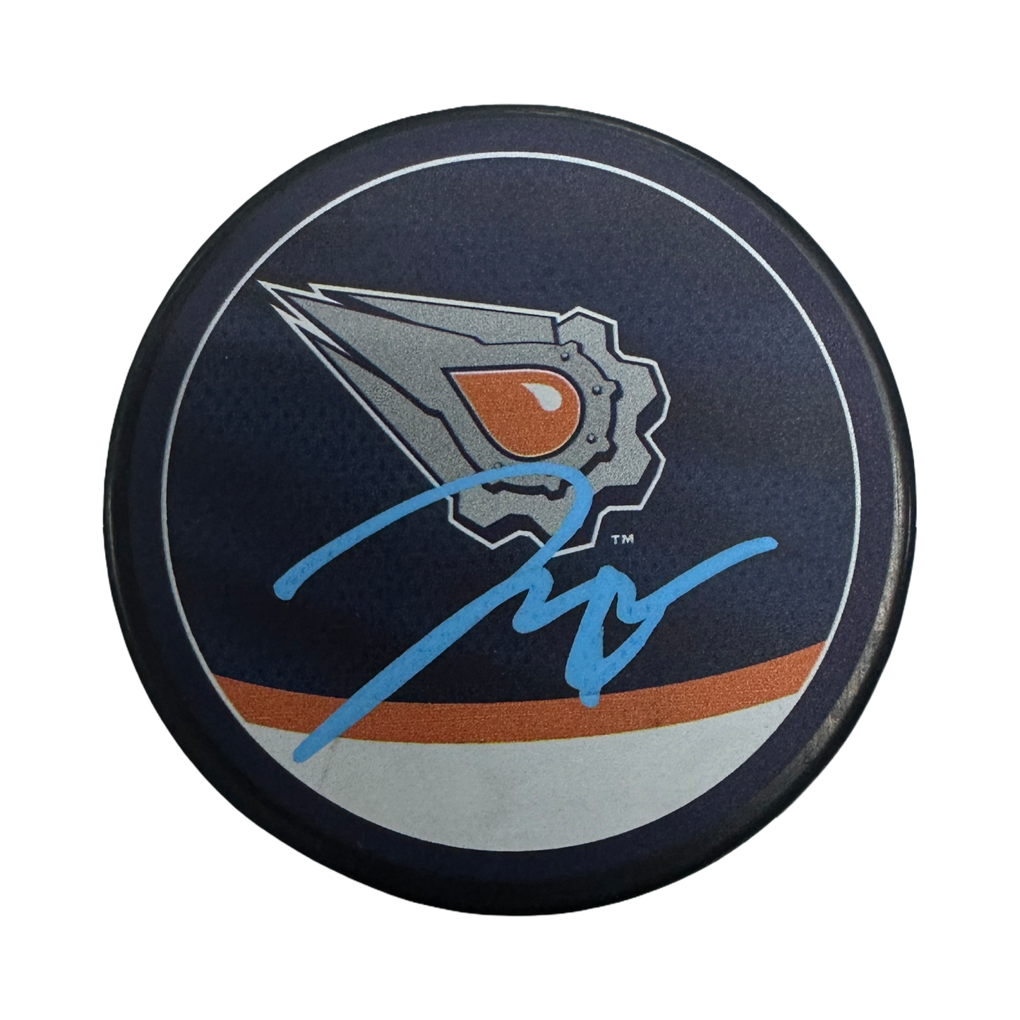 Darnell Nurse Autographed Edmonton Oilers Logo Puck JSA