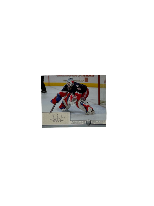 Henrik Lundqvist Autographed New York Rangers Upper Deck 2006-07 8x10 Portrait