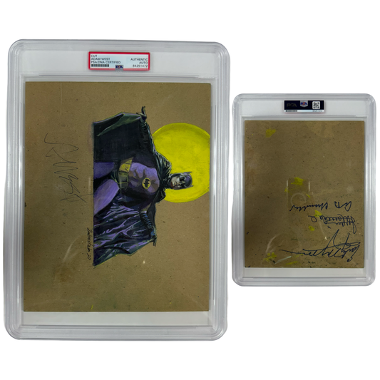 Adam West Autographed Batman Cut PSA Auto Authentic