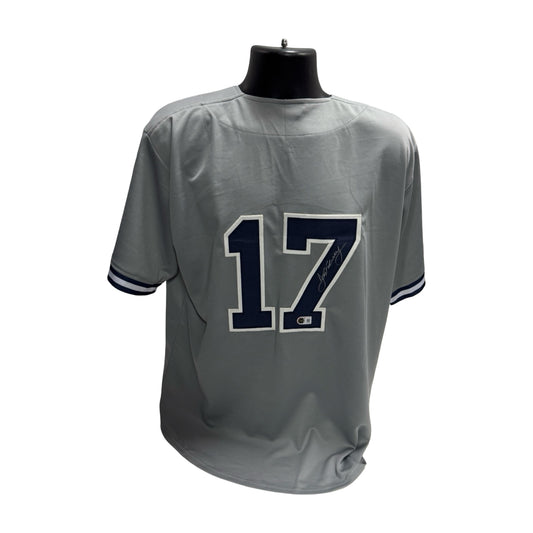 John Flaherty Autographed New York Yankees Grey Jersey Beckett BAS