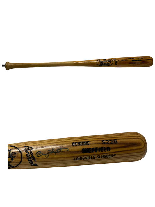 Gary Sheffield Autographed New York Yankees Lousiville Slugger Baseball Bat JSA
