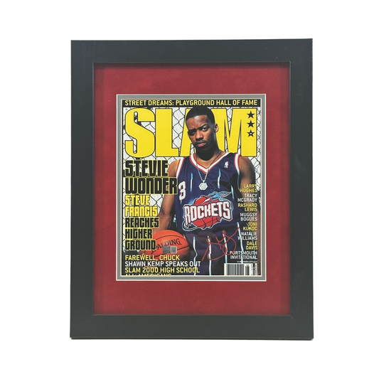 Steve Francis Autographed Houston Rockets SLAM Magazine 8x10 Steiner CX - Framed