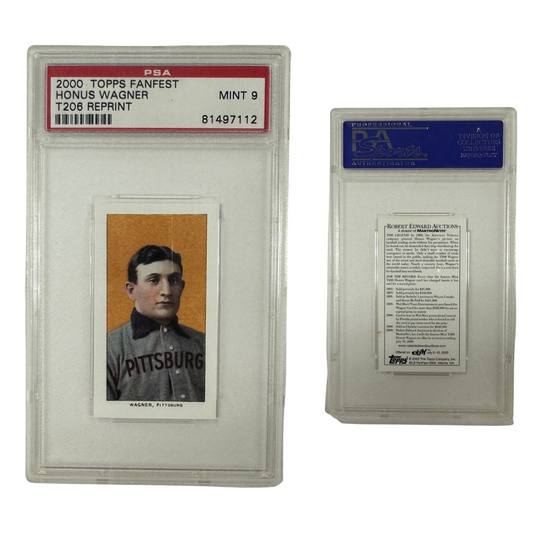 2000 Honus Wagner Topps Fanfest T206 Reprint #1 PSA MINT 9