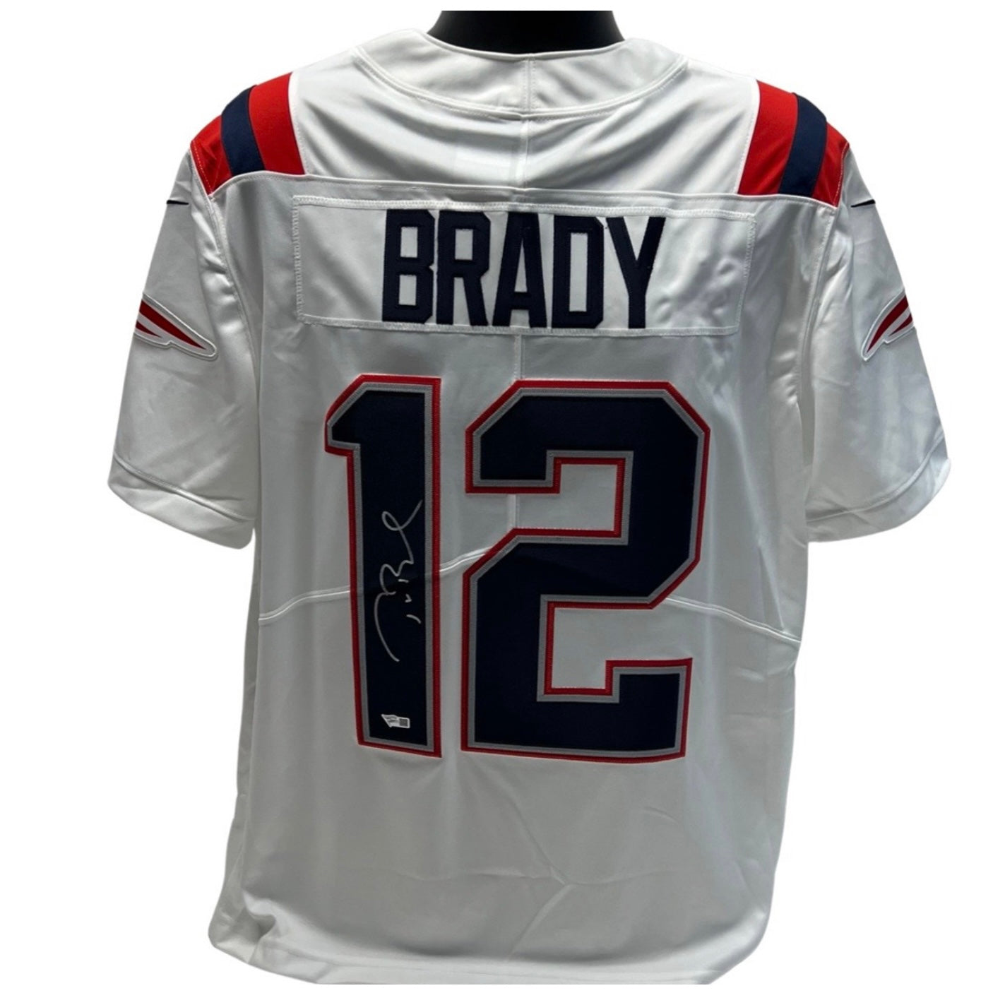 Tom Brady Autographed New England Patriots White Nike Limited Jersey Fanatics