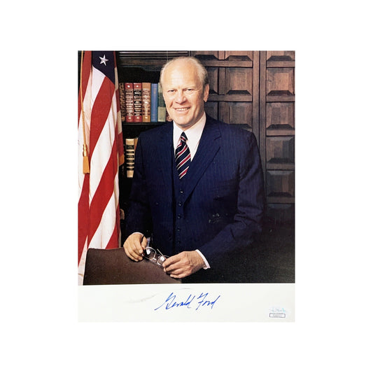Gerald Ford Autographed United States President 8x10 JSA
