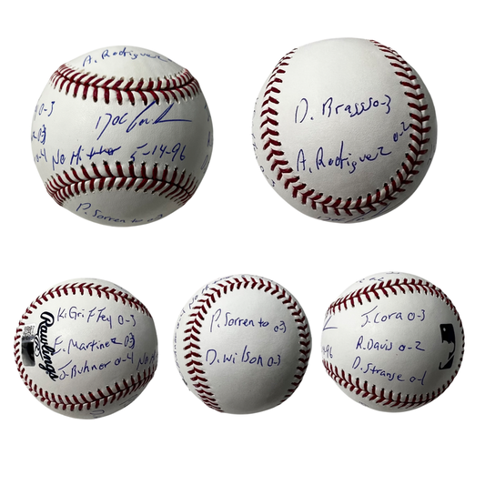 Doc Gooden Autographed OMLB "No Hitter 5-14-96 & Full Box Score" Inscriptions Steiner CX