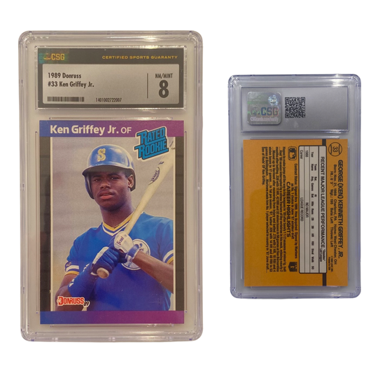 1989 Ken Griffey Jr. Donruss #33 CSG 8 NM/MINT