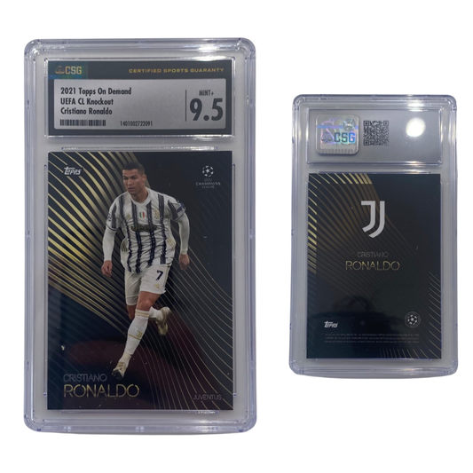 2021 Cristiano Ronaldo Topps On Demand UEFA CL Knockout CSG 9.5 GEM MINT