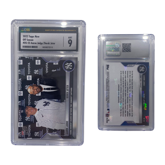 2022 Aaron Judge/ Derek Jeter Topps Now Off-Season #OS-55 CSG 9 GEM MINT