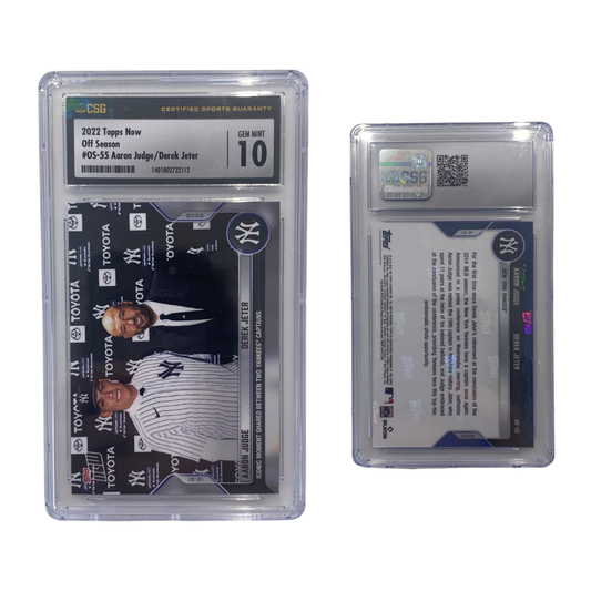 2022 Aaron Judge/ Derek Jeter Topps Now Off-Season #OS-55 CSG 10 GEM MINT