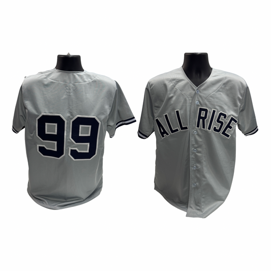 Aaron Judge New York Yankees All Rise Custom Grey Jersey - L