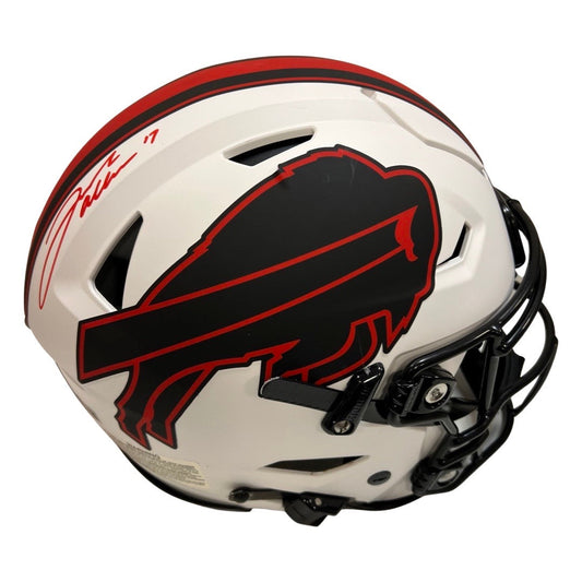 Josh Allen Autographed Buffalo Bills Lunar Eclipse Flex Helmet Beckett