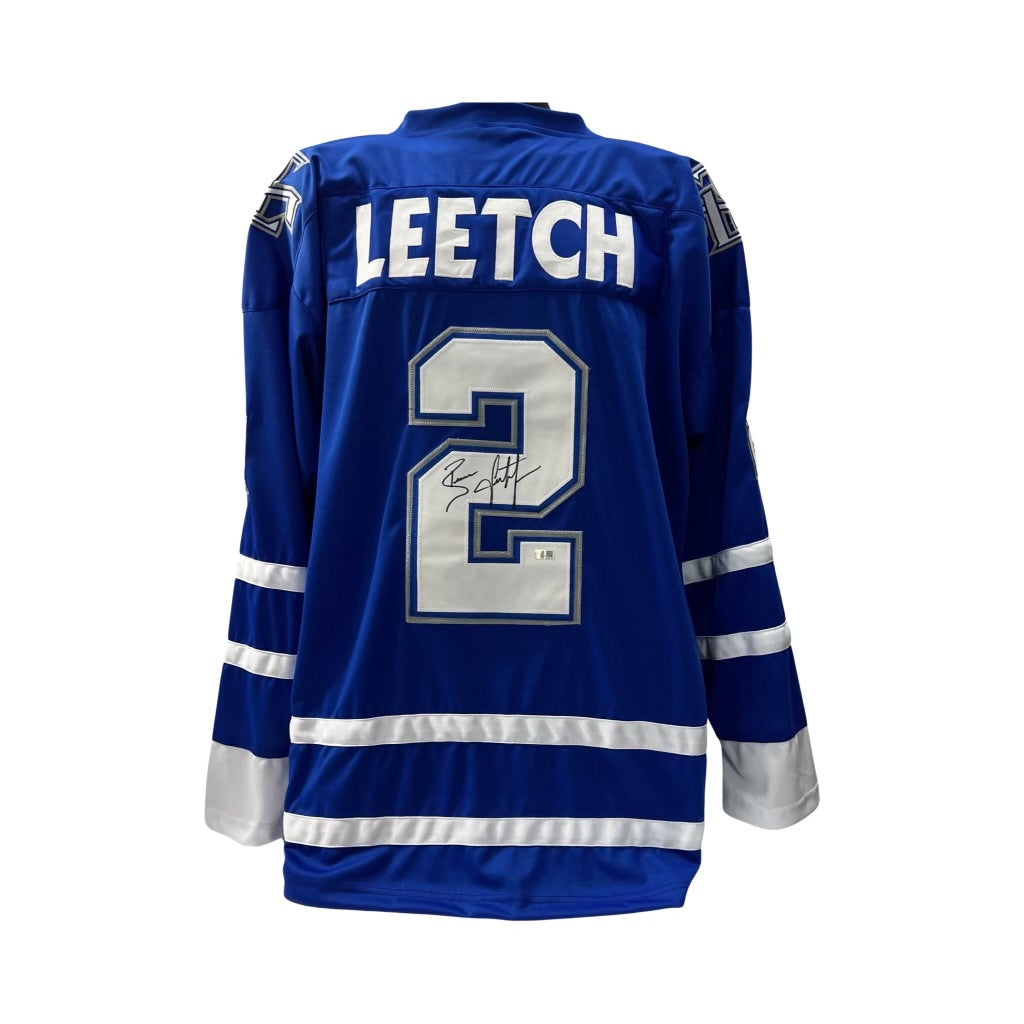 Brian Leetch Autographed Toronto Maple Leafs Blue Jersey Steiner CX