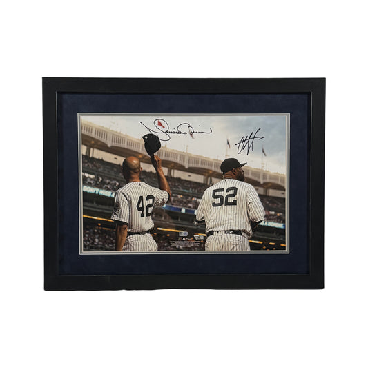 Mariano Rivera & CC Sabathia Autographed New York Yankees 12x18 Framed Fanatics