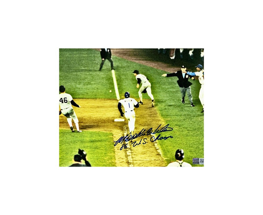 Mookie Wilson Autographed New York Mets Game Winning Hit 8x10 "86 W.S. Champs" Inscription Steiner CX