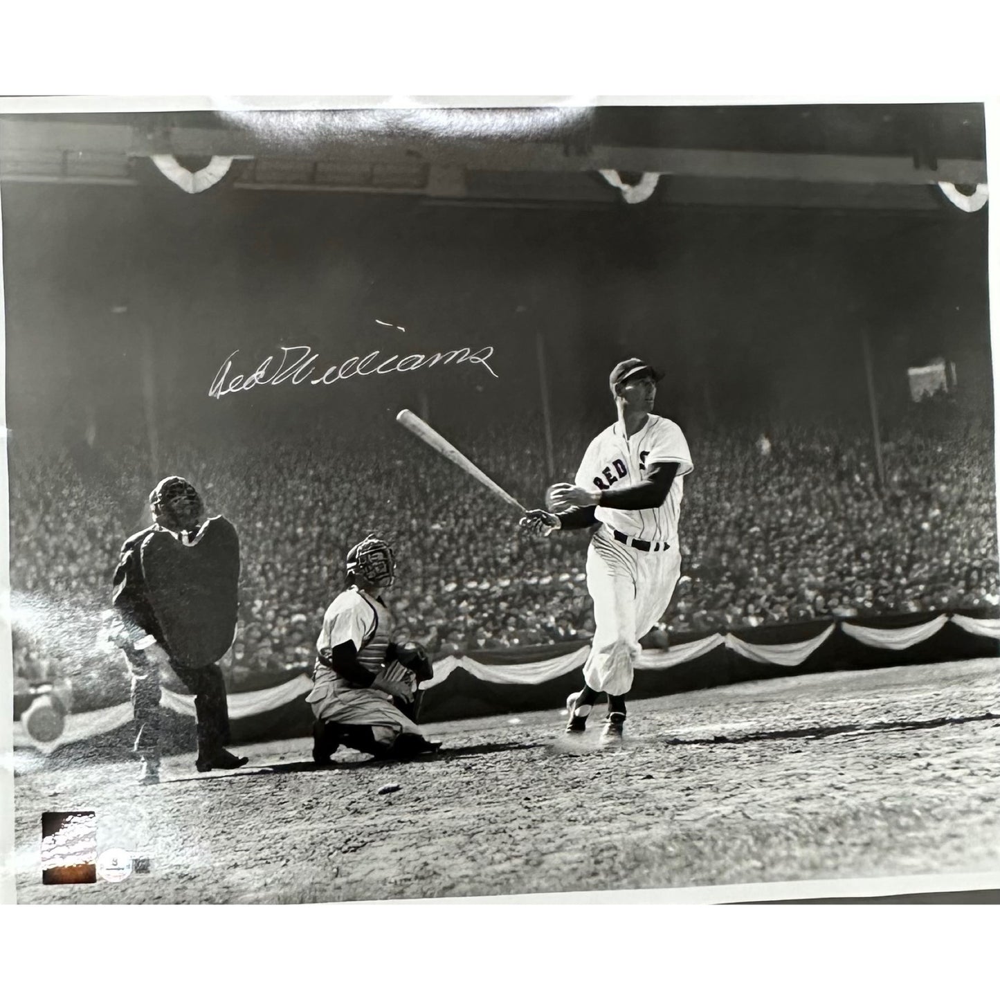 Ted Williams Boston Red Sox Autographed 16x20 Photo Beckett BAS