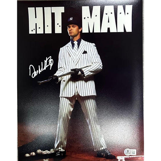 Don Mattingly New York Yankees Hitman 11x14 Beckett BAS