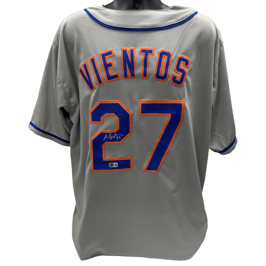 Mark Vientos Autographed New York Mets Grey Jersey Beckett