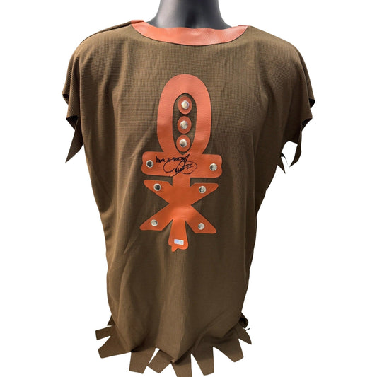 Mick Foley Autographed WWE Mankind Wrestling Attire Have a Nice Day Inscription Steiner CX