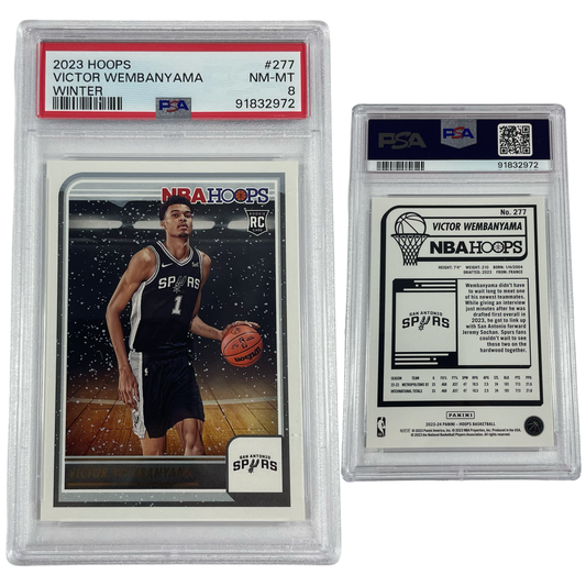 2023 Victor Wembanyama NBA Hoops Rookie Winter #277 PSA NM MT 8