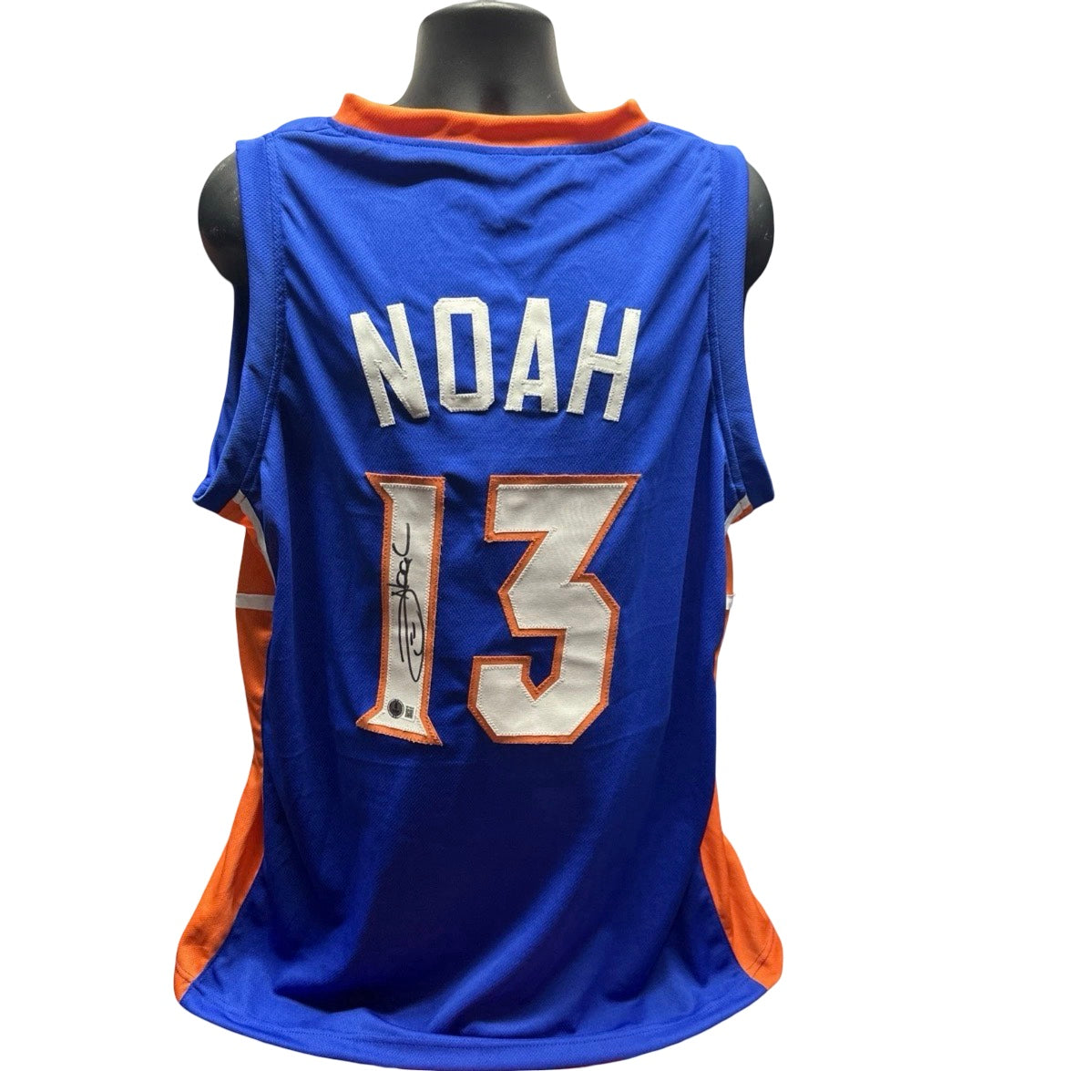 Joakim Noah Autographed Florida Gators Blue Jersey Beckett