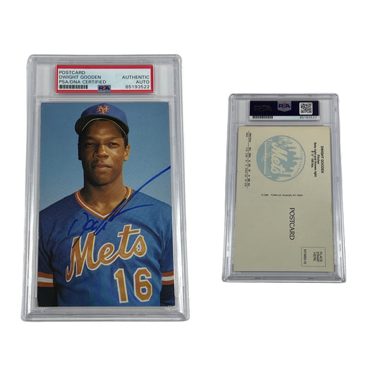 Doc Gooden Autographed New York Mets Postcard PSA Auto Authentic