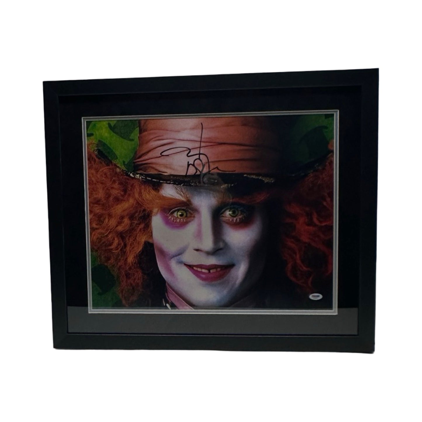 Johnny Depp Framed Alice In Wonderland Mad Hatter 16x20 PSA DNA