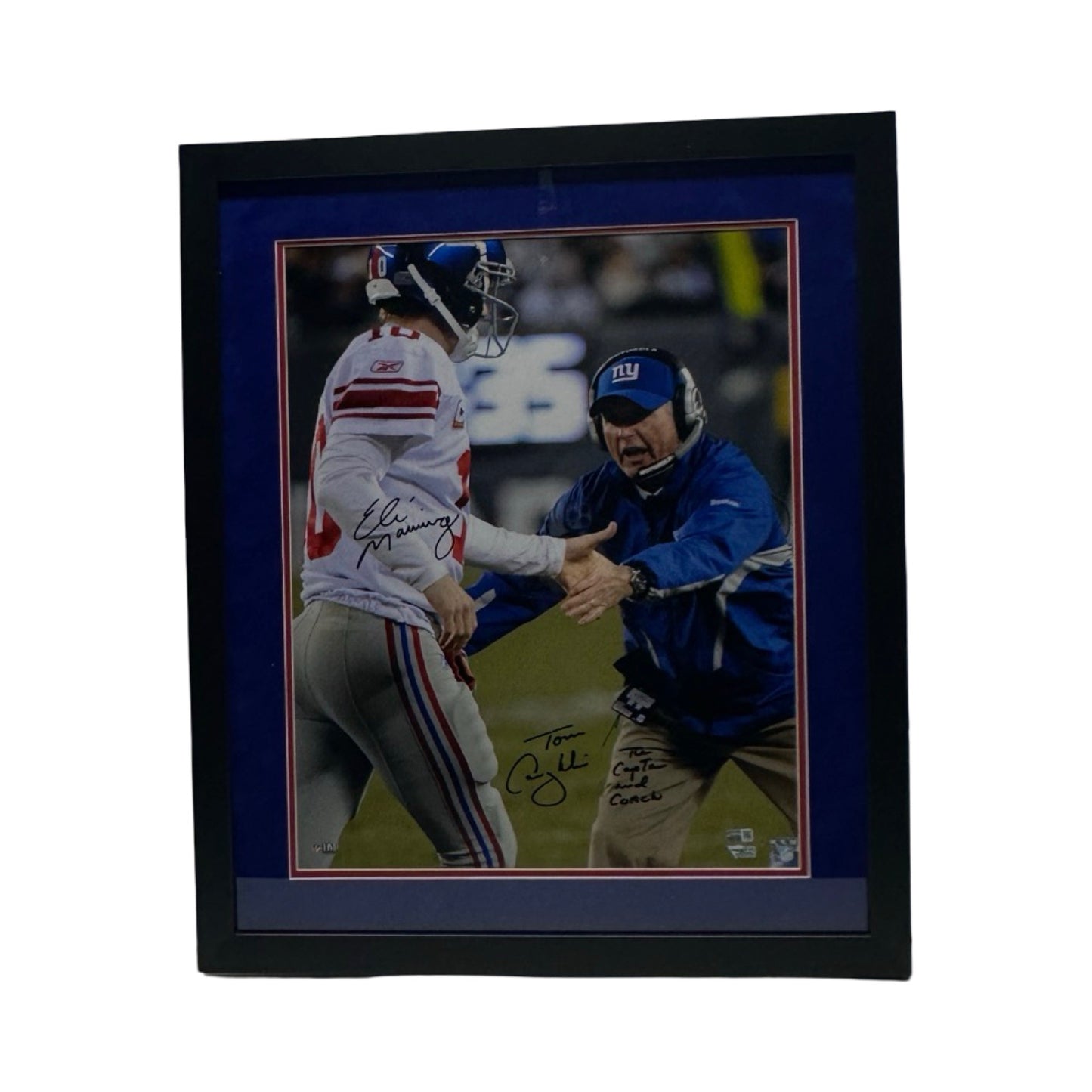 Eli Manning Tom Coughlin Autographed New York Giants Framed 16x20 Steiner Fanatics