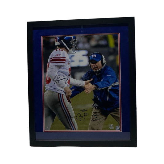 Eli Manning Tom Coughlin Autographed New York Giants Framed 16x20 Steiner Fanatics