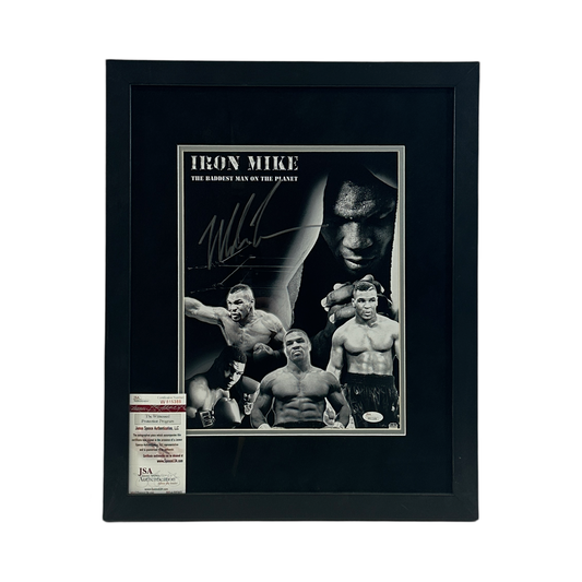 Mike Tyson Autographed Baddest Man on the Planet 11x14 JSA - Framed