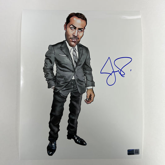 Jeremy Piven Autographed Entourage Ari Gold Art Edit 8x10 Steiner CX