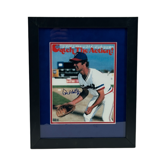 Don Mattingly Autographed Catch The Action Framed 8x10 Steiner CX