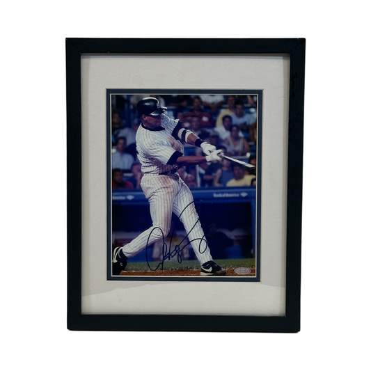 Alex Rodriguez Autographed New York Yankees Framed Swing 8x10 Steiner
