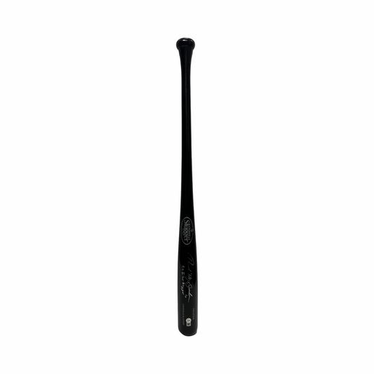 Howard "Hojo" Johnson Autographed New York Mets "2x Silver Slugger" Inscribed Black Louisville Slugger Bat Silver Ink Beckett