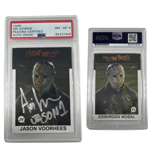 Ari Lehman Autographed Friday The 13th Card PSA NM-MT 8 Auto