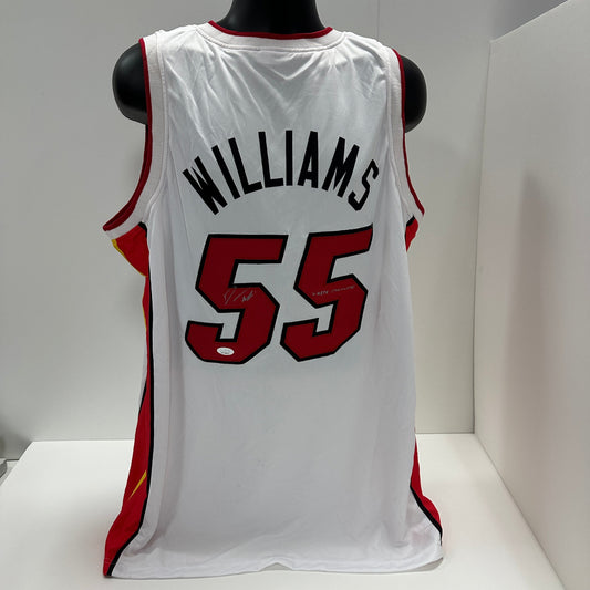 Jason Williams Autographed Miami Heat White Jersey "White Chocolate" Inscription JSA Certified