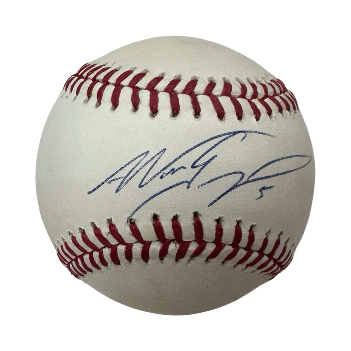 Nomar Garciapara Autographed Boston Red Sox OMLB JSA COA